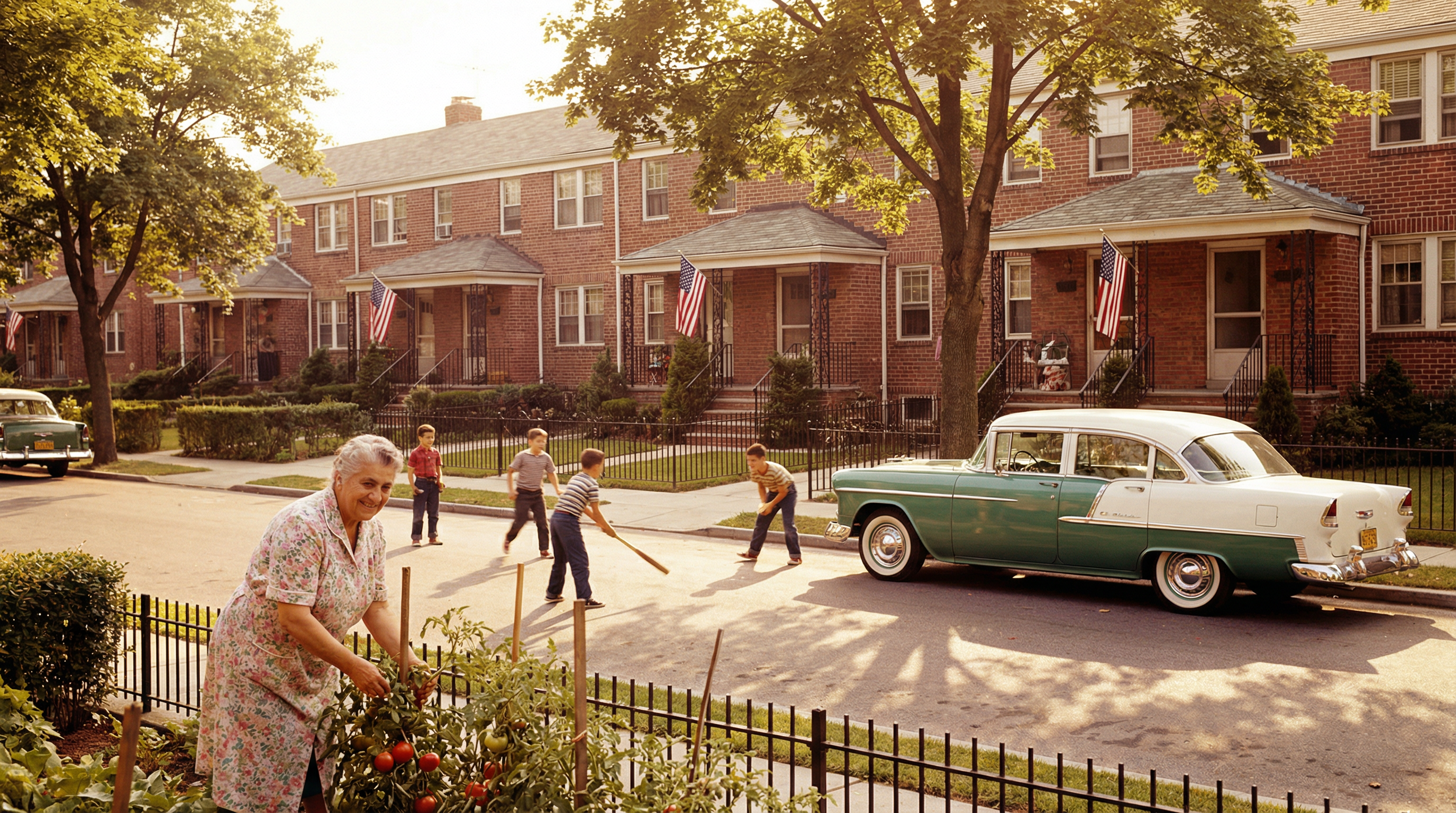 Italian-American neighborhood in Queens, 1950s