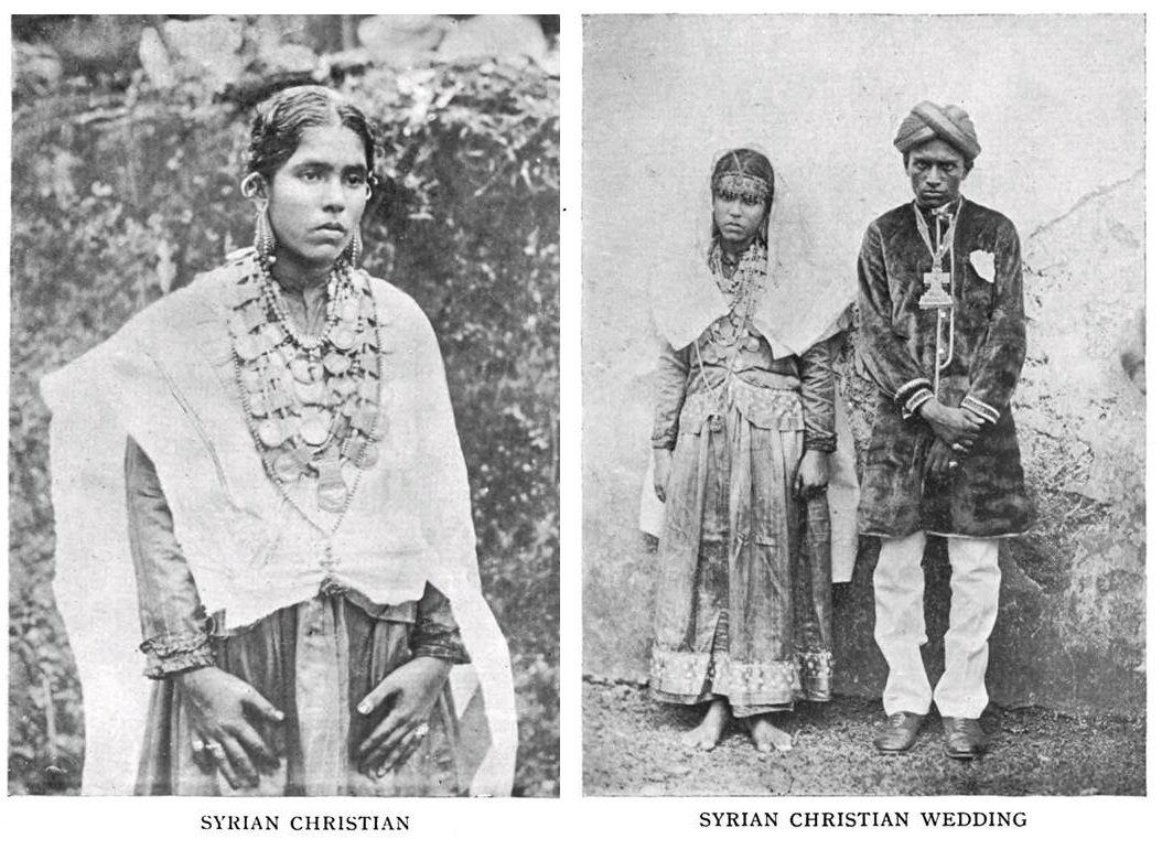 Syrian Christians in traditional dress, early 1900s